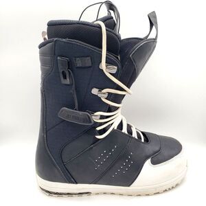SALOMON Snowboard Boots Launch Lace SJ Mens 8.5 Black White Sure Lock Str8jacket